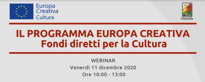 Webinar “Fondi UE, Programma Europa Creativa”