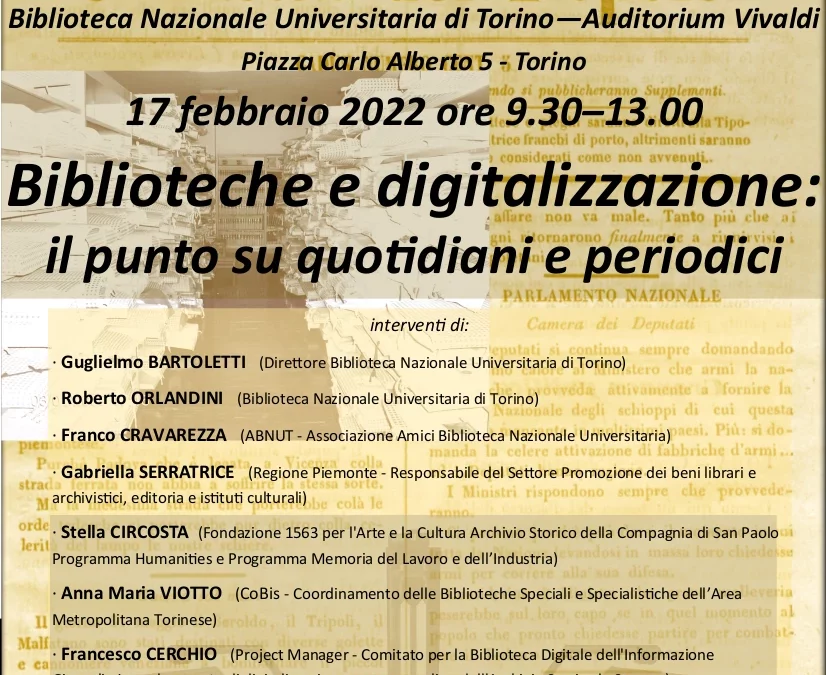 Convegno – Biblioteche e digitalizzazione: il punto su quotidiani e periodici