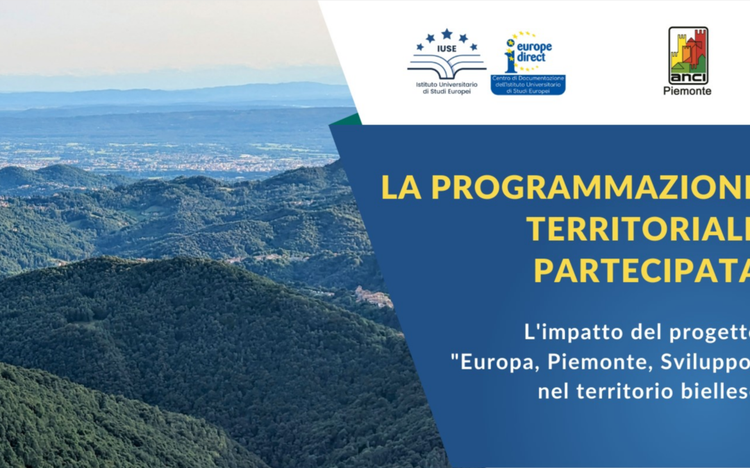 La programmazione territoriale partecipata – 18 settembre 2023